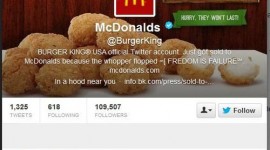 Hackers invadem conta do Burger King e mudam nome para McDonalds no Twitter