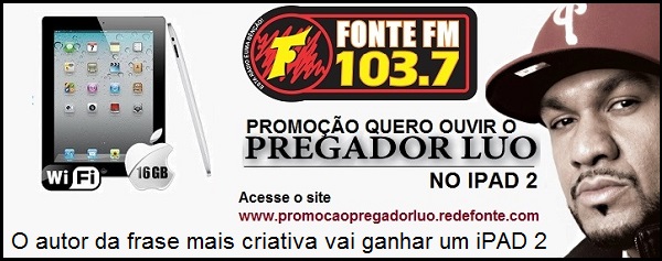 Promoção Pregador Luo banner