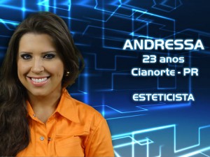 Andressa, 23, esteticista de Cianorte (PR)