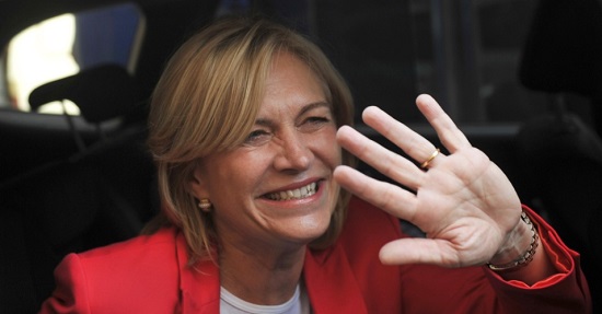 A candidata a presidência do Chile, Evelyn Matthei