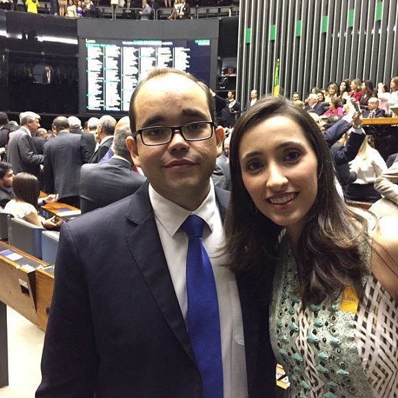 Fábio Sousa e sua esposa Priscila Sousa