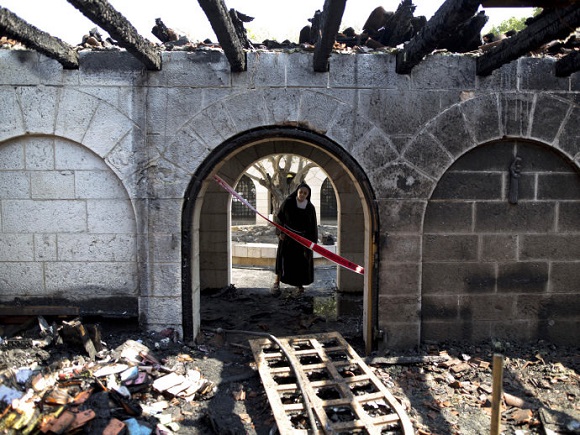 igreja incendiada em Tabgha 4